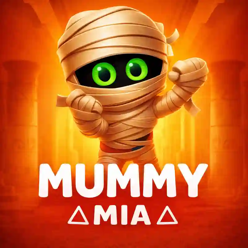 Mummy Mia slot game interface - points bet